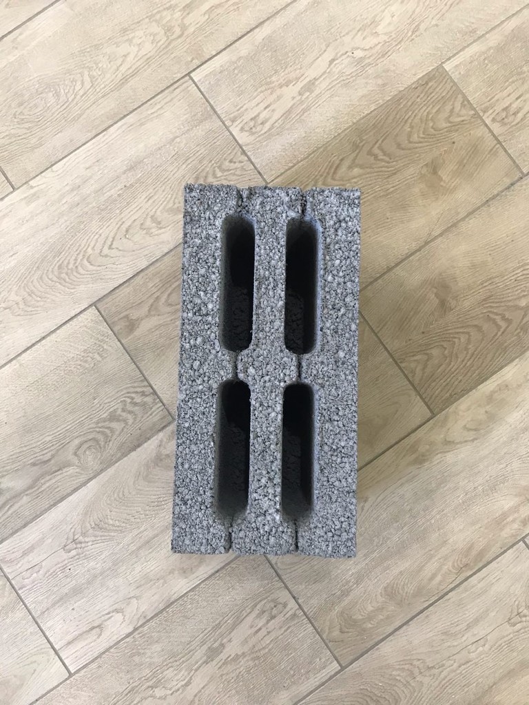 Керамзитобетонный блок стеновой КБС-4ПС19 (390-190-188)