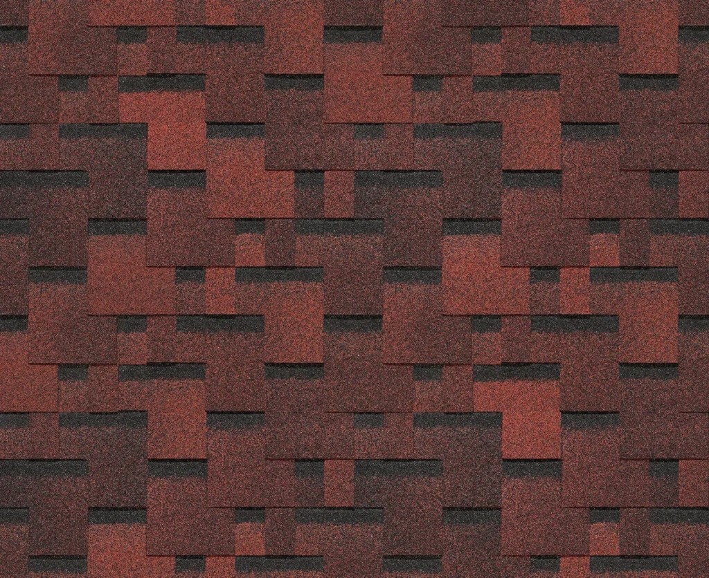 Гибкая черепица Docke PIE EURASIA/ ЛАБИРИНТ / Красный