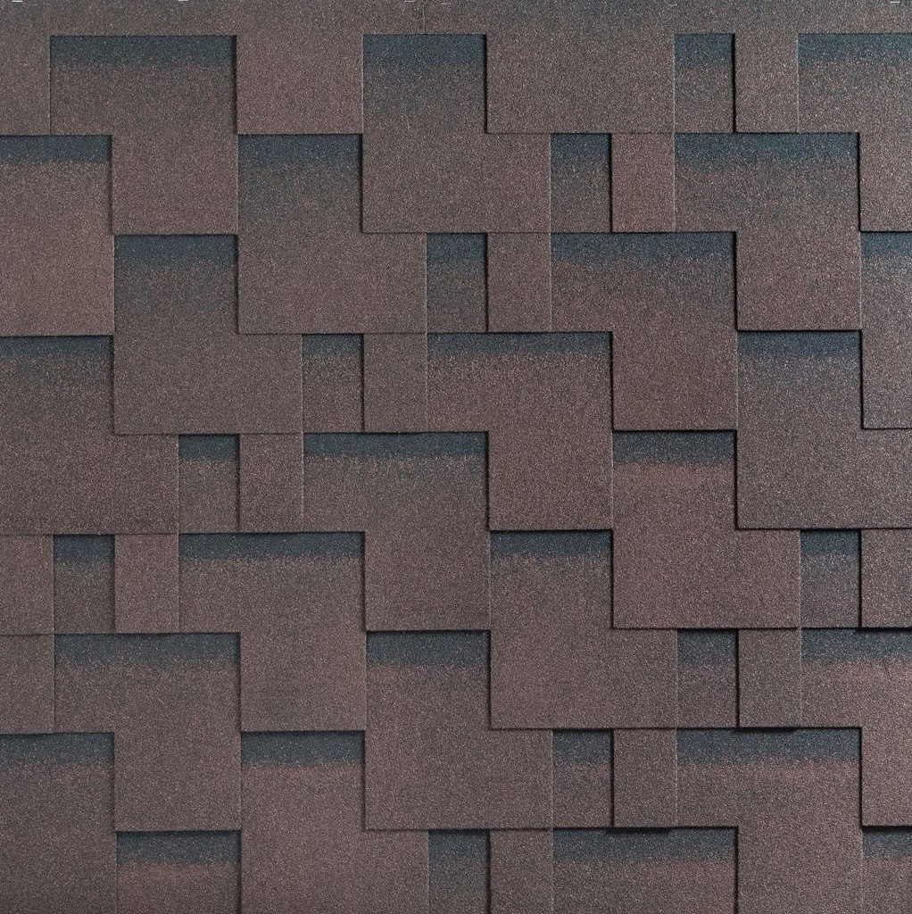 Гибкая черепица Katepal /ROCKY/ Спелый каштан