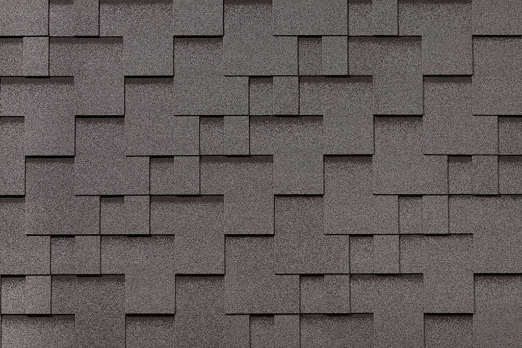 Гибкая черепица ROOFSHIELD/ МОДЕРН ПРЕМИУМ/ Серый с оттенением