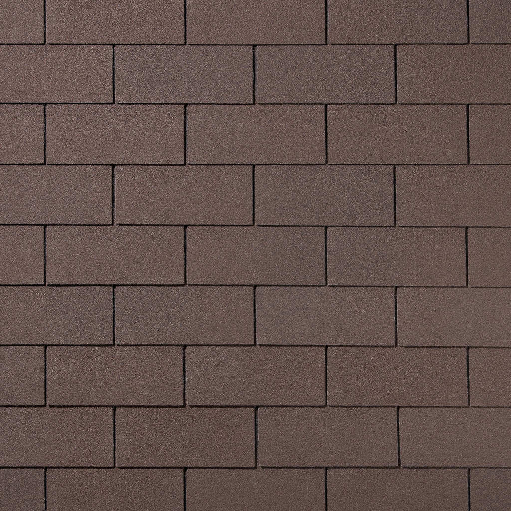 Гибкая черепица QUIET TILE/ BRiCK/ Коричневый