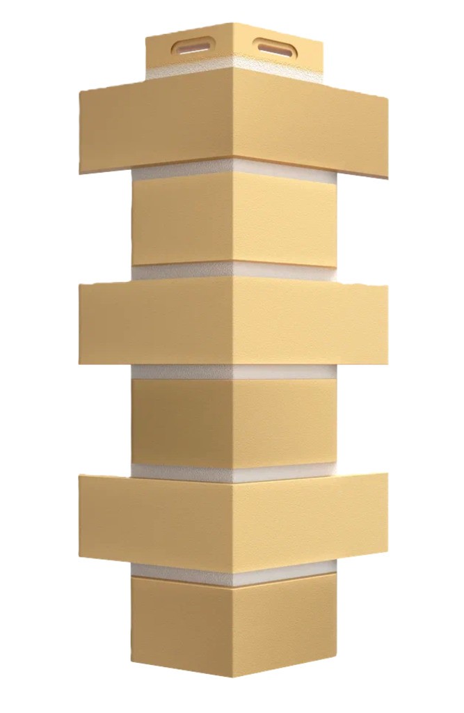 Угол к фасадным панелям Docke STANDARD / ФЛЕМИШ / Желтый жженный